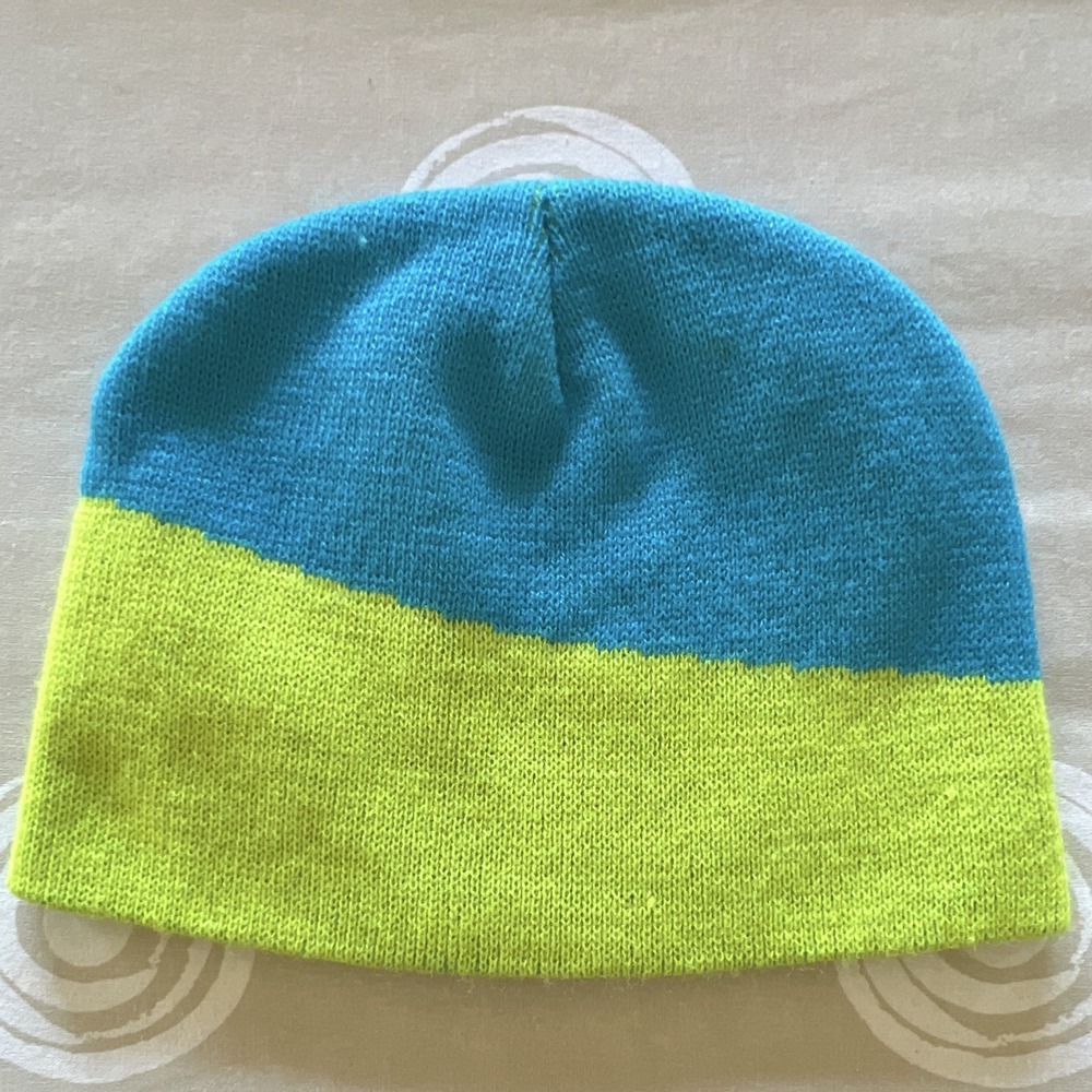 Windows Promotional Knit Beanie Hat with Logo Patch, Blue Green - Picture 2 of 2
